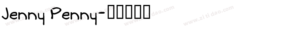 Jenny Penny字体转换